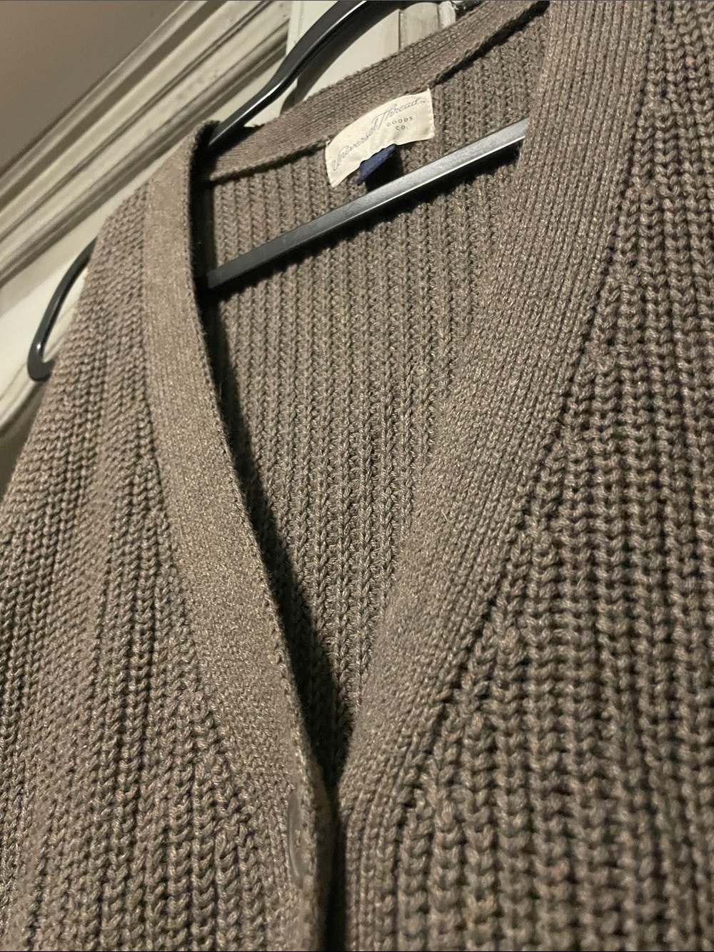 Universal Thread Taupe Button-Front Knit Vest - Picture 6 of 6